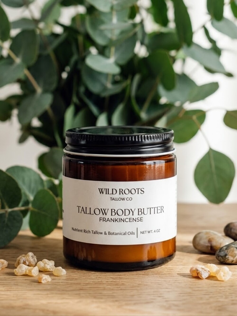Frankincense Tallow Body Butter | Tallow Moisturizer: 2oz